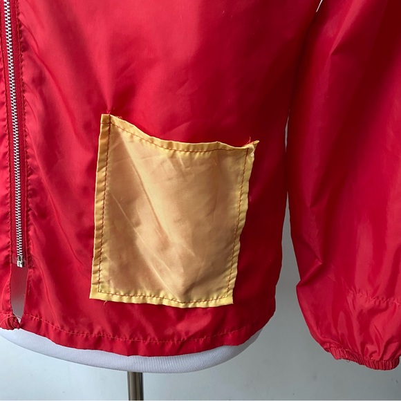 1980s Vintage Hooded Windbreaker Water Repellent Jacket - Picture 6 of 14